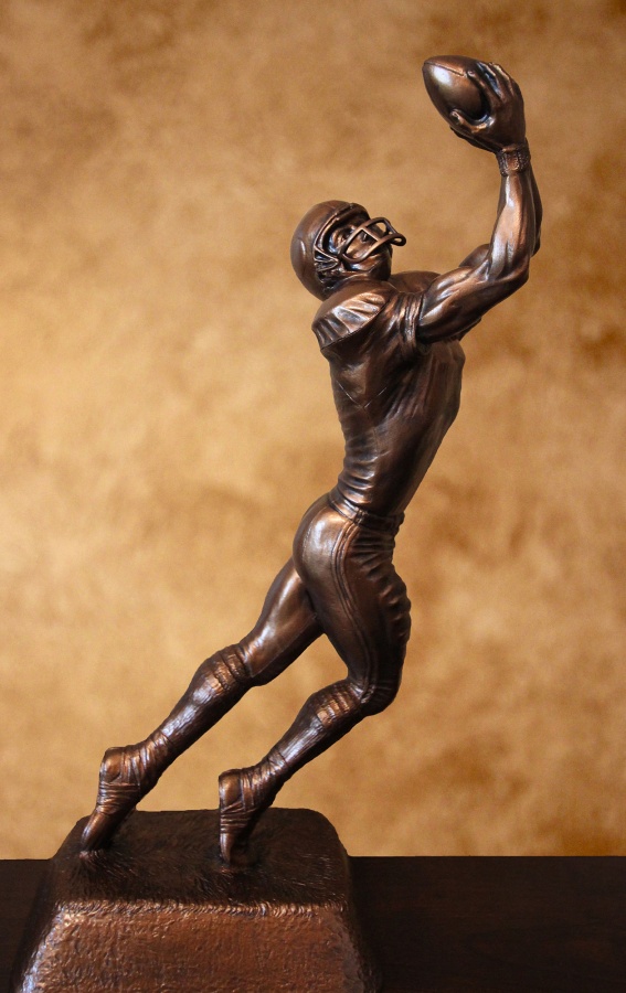 football receiver trophy
