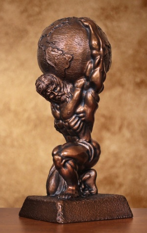 mid male atlas sculpture