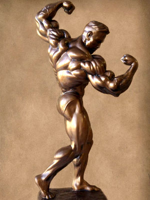 Male Double Bicep II trophy