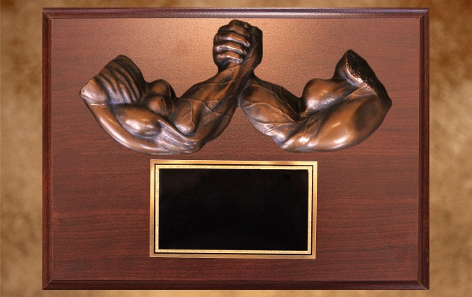 arm wrestling plaque