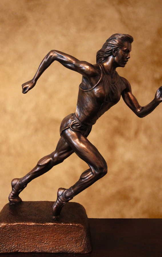 Female Track Runner Trophy