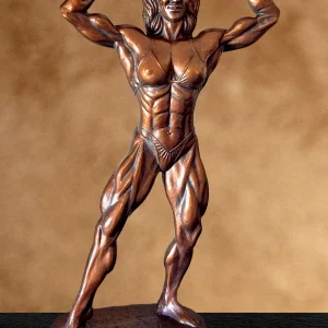 mid size female double bicep